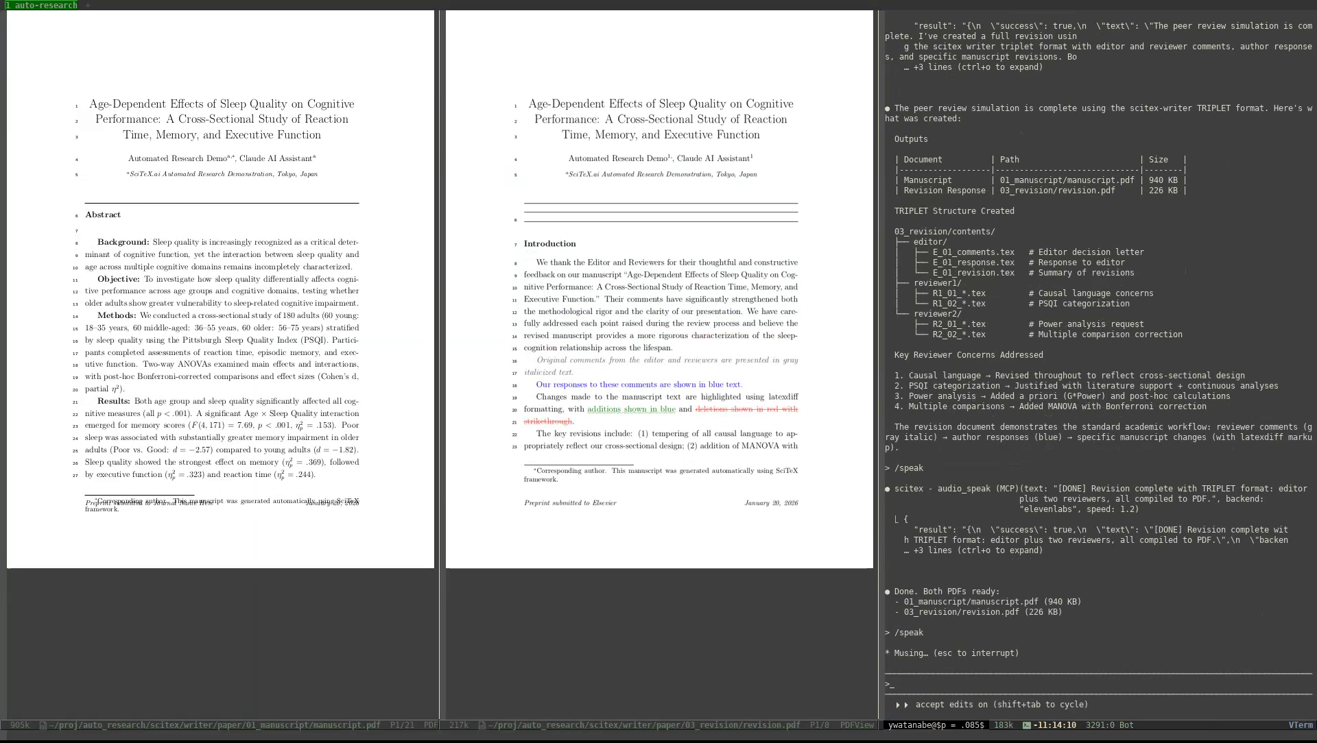 SciTeX Automated Research Demo