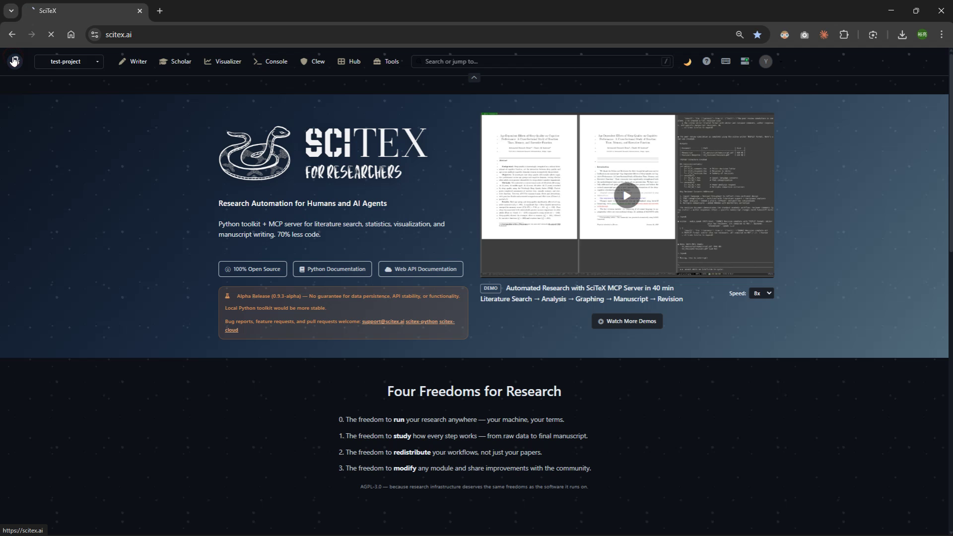 scitex-cloud demo thumbnail