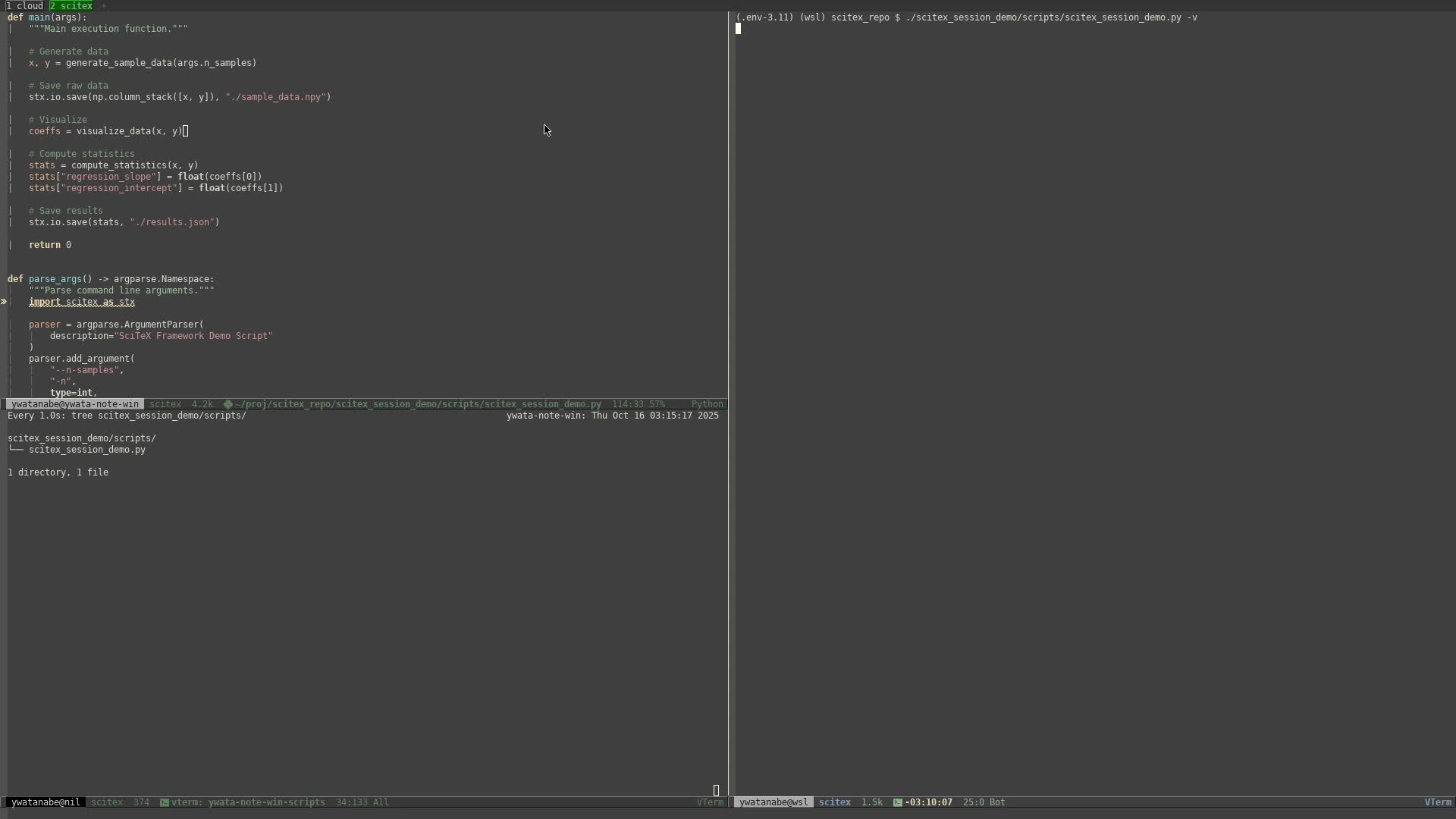 scitex.session, scitex.plt, scitex.io demo thumbnail
